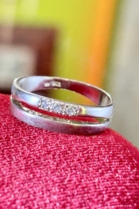 Csodás-csillogó ezüst gyűrű, cirkónia kövekkel